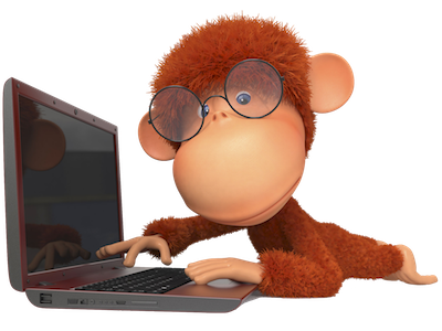 Monkey working